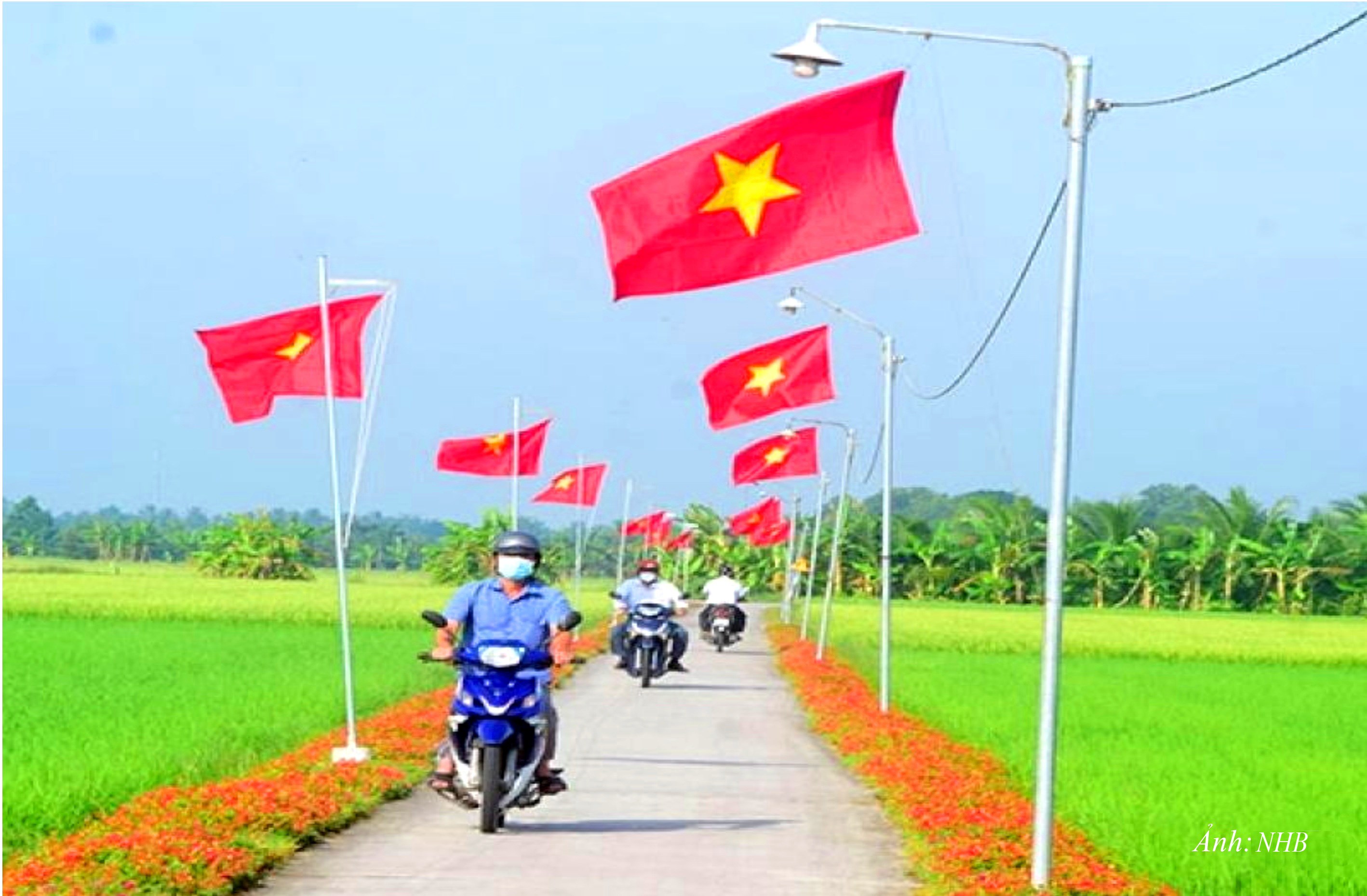 GN12. Một tuyến đường giao thông nông thôn rợp cờ hoa ở TP. Cần Thơ